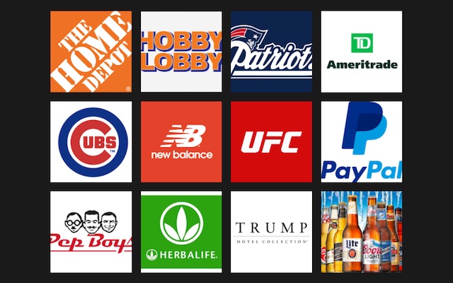 logos of businesses to boycott