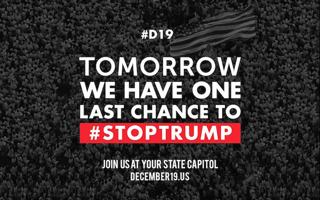 Tomorrow we have one last chance to #stoptrump