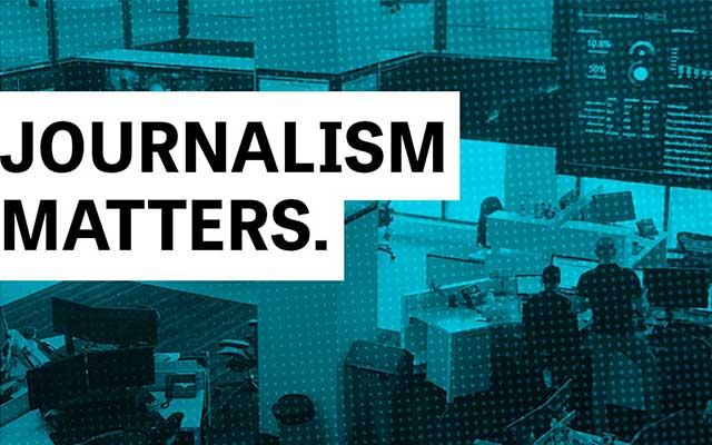 The words 'Journalism Matters'